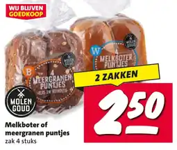 Nettorama Melkboter of meergranen puntjes aanbieding