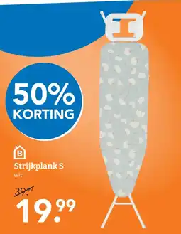 Blokker Strrijkplank S wit aanbieding