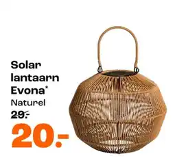 Kwantum Evona* Solar lantaarn Naturel aanbieding