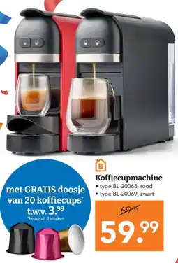 Blokker Koffiecupmachine aanbieding