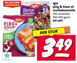 Nettorama Iglo ping & klaar of roerbaksensatie aanbieding