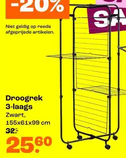 Kwantum Droogrek 3-laags aanbieding