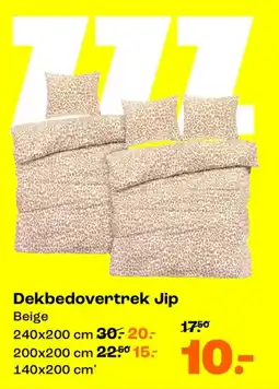 Kwantum Dekbedovertrek Jip aanbieding