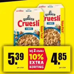 Nettorama Quaker Cruesli aanbieding