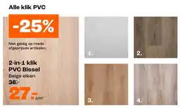 Kwantum 2-in-1 klik PVC Bissel aanbieding