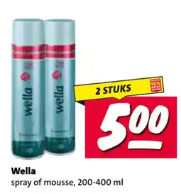 Nettorama Wella spray of mousse aanbieding