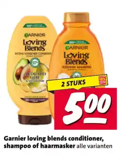 Nettorama Garnier loving blends conditioner, shampoo of haarmasker aanbieding
