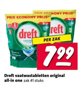 Nettorama Dreft vaatwastabletten original aanbieding