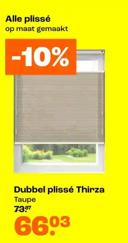 Kwantum Dubbel plissé Thirza aanbieding