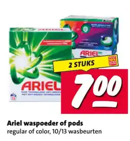 Nettorama Ariel waspoeder of pods aanbieding