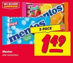 Nettorama Mentos aanbieding