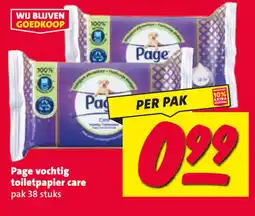 Nettorama Page vochtig toilet papier care aanbieding