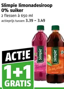 Poiesz Slimpie limonadesiroop 0% suiker aanbieding