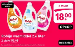 Etos Robijn wasmiddel 2.6 liter aanbieding