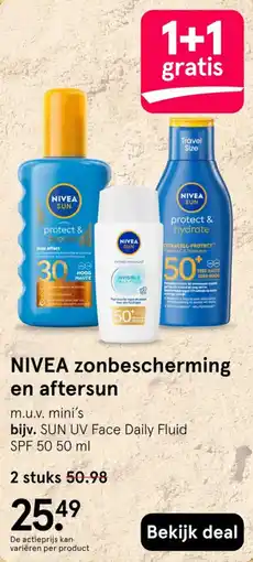 Etos NIVEA zonbescherming en aftersun aanbieding