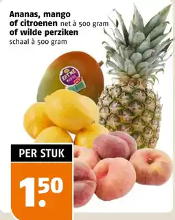 Poiesz Ananas, mango of citroenen of wilde perziken aanbieding