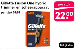 Etos Gillette Fusion One aanbieding