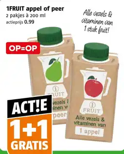 Poiesz 1FRUIT appel of peer aanbieding