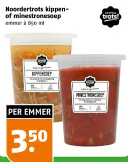 Poiesz Noorderterots kippen- of minestronesoep aanbieding