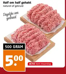 Poiesz Half om half gehakt aanbieding