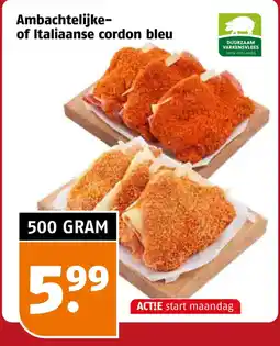 Poiesz Ambachtelijke- of Italiaanse cordon bleu aanbieding