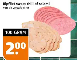 Poiesz Kipfilet sweet chili of salami aanbieding