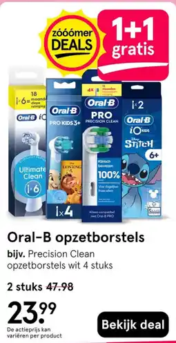 Etos Oral-B opzetborstels aanbieding