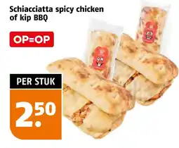 Poiesz Schiacciatta spicy chicken of kip BBQ aanbieding