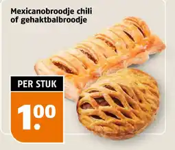 Poiesz Mexicanobroodje chili of gehaktbalbroodje aanbieding