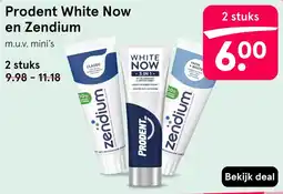 Etos Prodent White Now en Zendium aanbieding