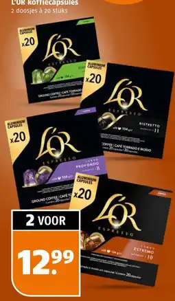 Poiesz L'OR koffiecapsules aanbieding