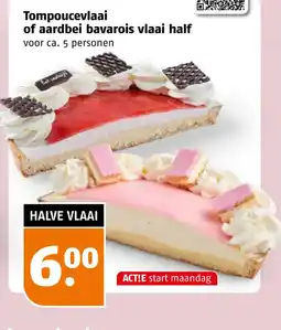 Poiesz Tompoucevlaai of aardbei bavarois vlaai aanbieding