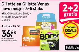 Etos Gillette en Gillette Venus navulmesjes aanbieding