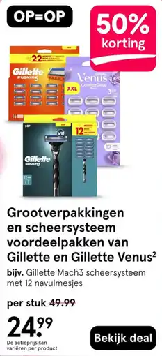 Etos Gillette en Gillette Venus² aanbieding