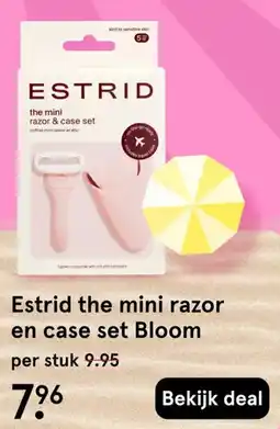 Etos Estrid the mini razor en case set Bloom aanbieding