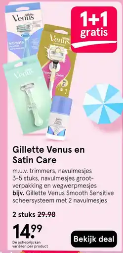 Etos Gillette Venus en Satin Care aanbieding