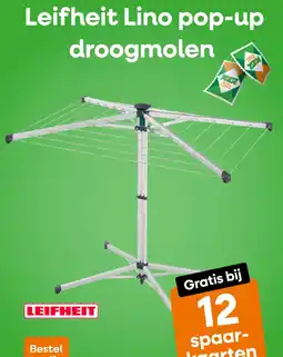Poiesz Leifheit Lino pop-up droogmolen aanbieding