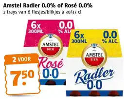 Poiesz Amstel Radler 0.0% of Rosé 0.0% aanbieding