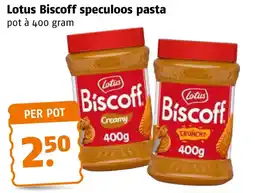 Poiesz Lotus Biscoff speculoos pasta aanbieding