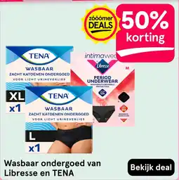 Etos Tena wasbaar ondergoed en intimaweed by libresse period underwear aanbieding