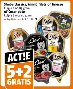 Poiesz Sheba classics, (mini) filets of finesse of Cesar paté aanbieding