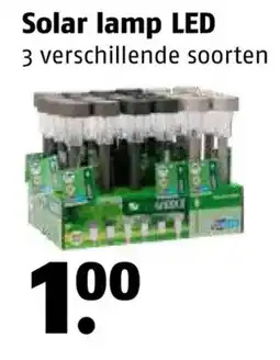 Poiesz Solar lamp LED aanbieding