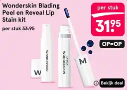Etos Wonderskin Blading Peel en Reveal Lip Stain kit aanbieding