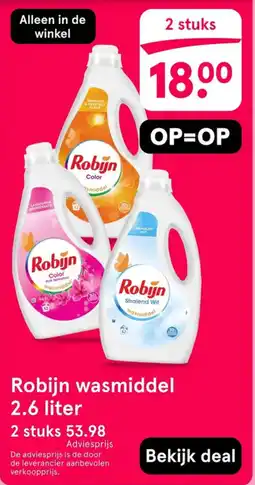 Etos Robijn wasmiddel aanbieding