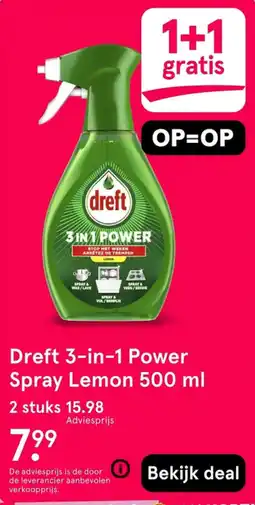 Etos Dreft 3-in-1 Power Spray aanbieding
