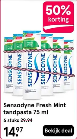 Etos Sensodyne Fresh Mint tandpasta aanbieding
