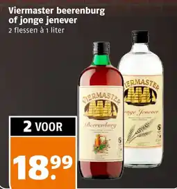 Poiesz Viermaster beerenburug of jonge jenever aanbieding