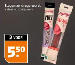 Poiesz Stegeman droge worst aanbieding