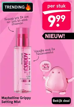 Etos Maybelline Grippy Setting Mist aanbieding