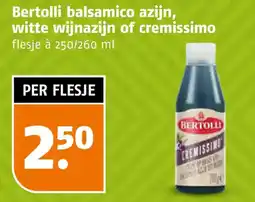 Poiesz Bertolli balsamico azijn, witte wijnazijn of cremissimo aanbieding